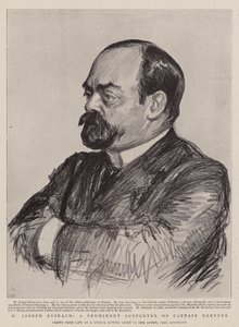 M Joseph Reinach, een prominente aanhanger van kapitein Dreyfus